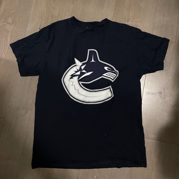 Canucks Navy T-Shirt Men’s Medium - Picture 1 of 2